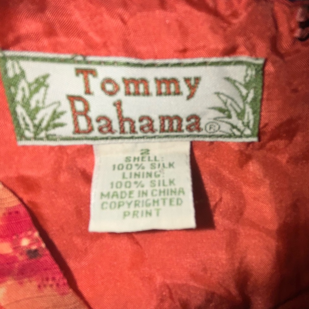 Tommy Bahama Floral Orange Sleeveless Dress - Picture 5 of 6